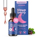 SleepBerry Liquid Melatonine voor kinderen - natuurlijke slaaphulp met vlierbessen en vitamine D - verhoogt het immuunsysteem terwijl ze slapen (1 Fl oz)