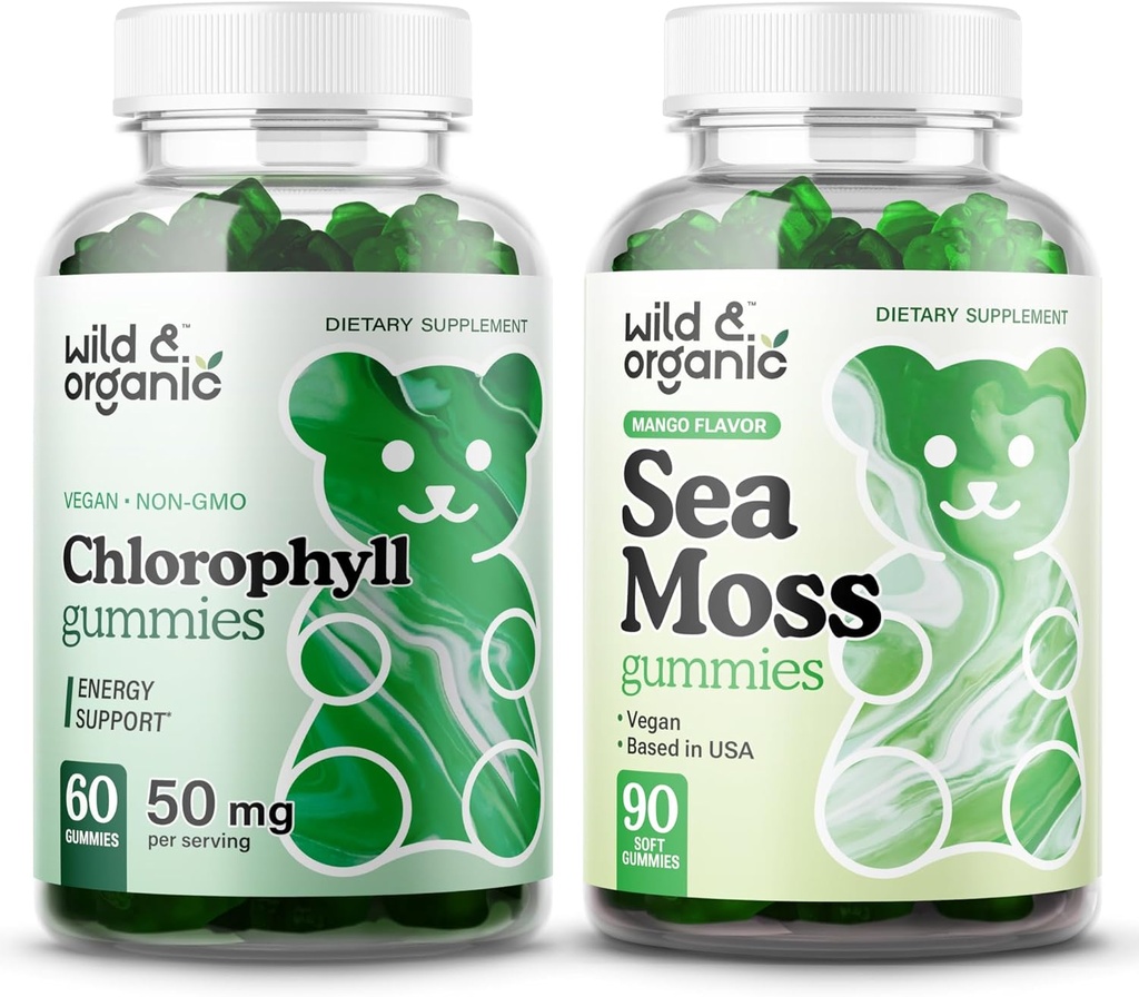 Wilde & Organische Chlorofyl Gummies & Sea Moss Gummies