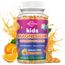 Calm Magnesium Gummies for Kids - Magnesium Glycinate Supplement for Sleep, Brain, Immune & Bone Health - Great Tasting Magnesium Gummies for Kids & Adults - Vegan Sugar Free Orange 60ct