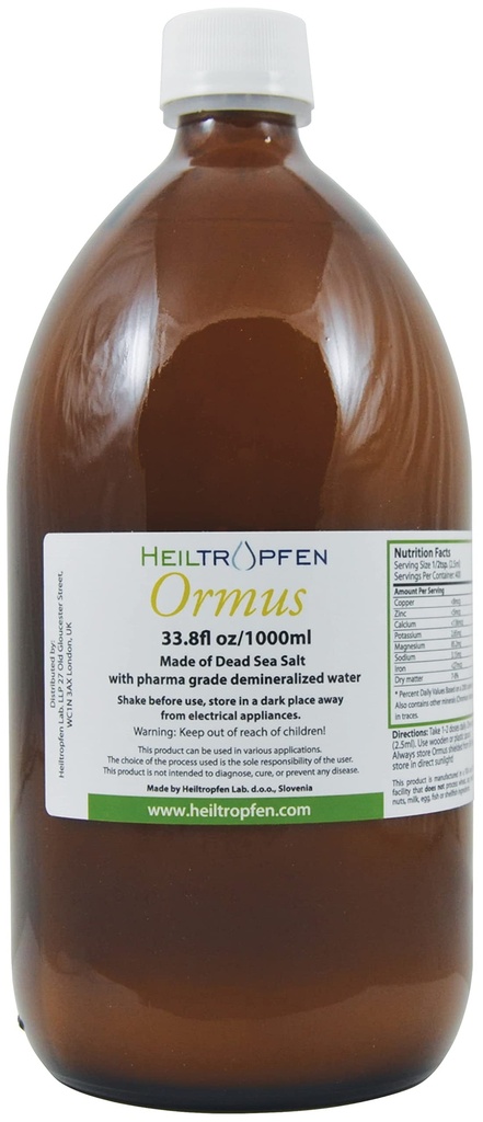 Ormus 33.8 Fl Oz - 1000 ml en niet-geïsoleerde Atomaire Mineralen