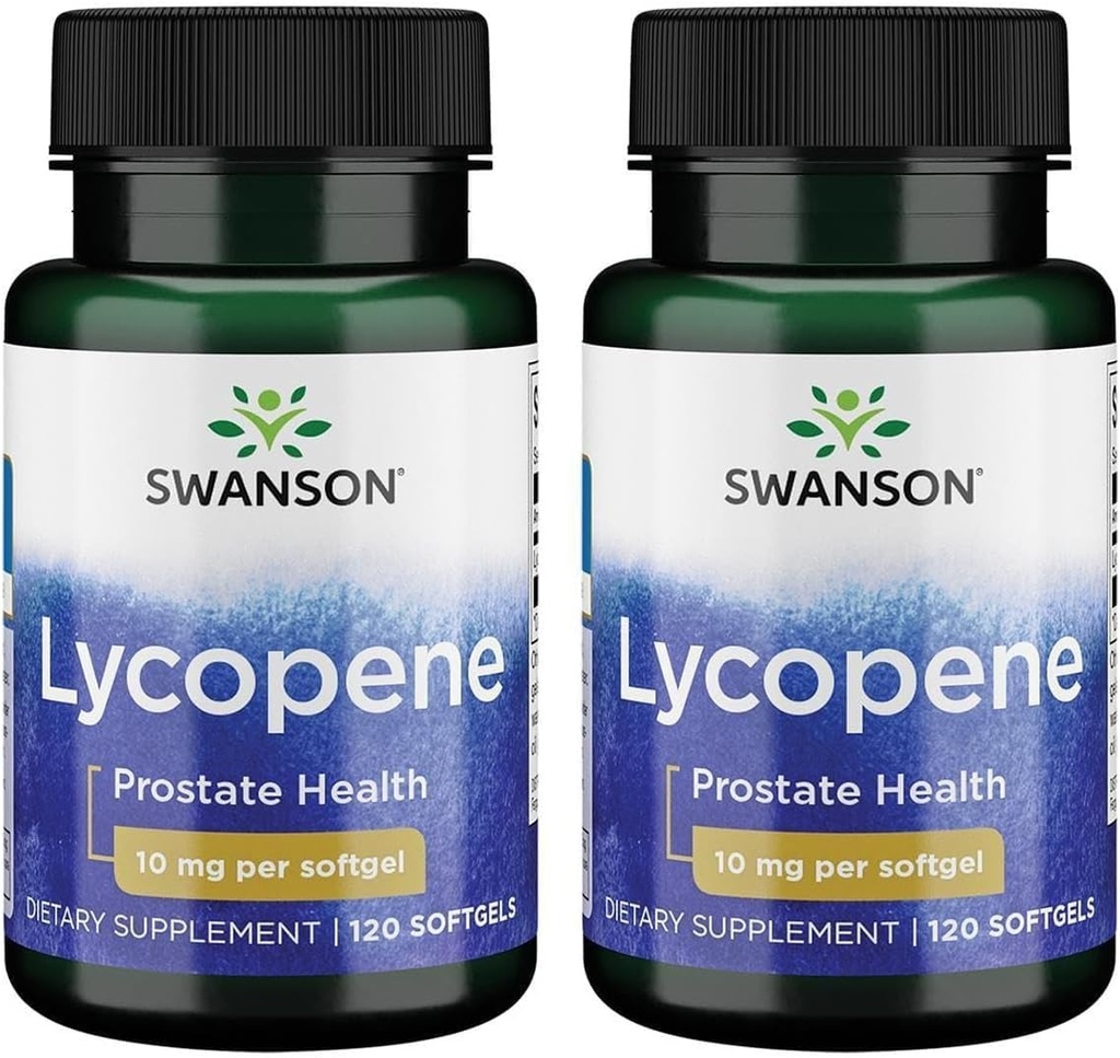 Swanson Lycopeen 10 mg 120 Sgels (2 Pack)