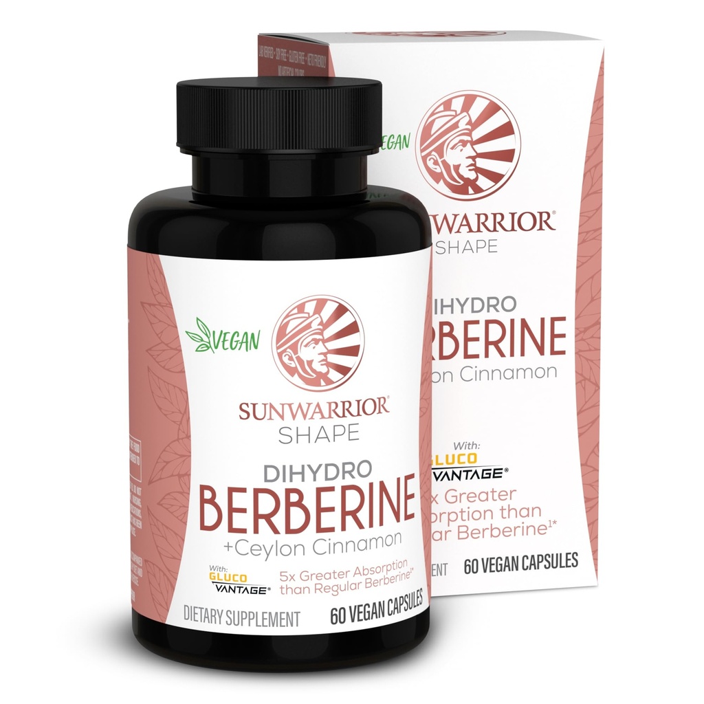 Sunwarrior Berberine Supplement Ceylon Cinnamon DihydroBerberine Capsules 60 Telfles 30 porties