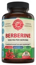 1200mg Berberine Herbal Health Capsules Ondersteuning Hart- en cardiovasculaire gezondheid, Help handhaven gezonde cholesterol, triglyceriden, bloedsuiker niveaus, Ondersteunt spijsvertering, Boost Metabolisme, 60 capsules