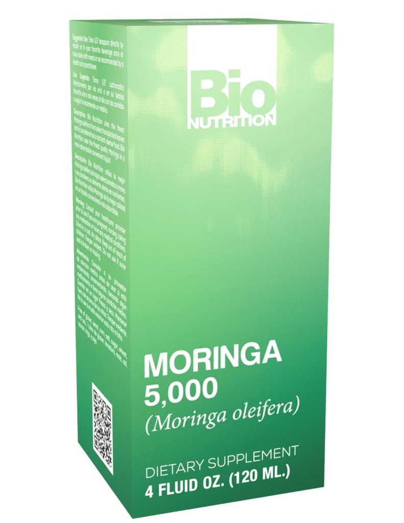 Bio Nutrition Moringa Liquid Herbal Supplement 4 Fluid Ounces 