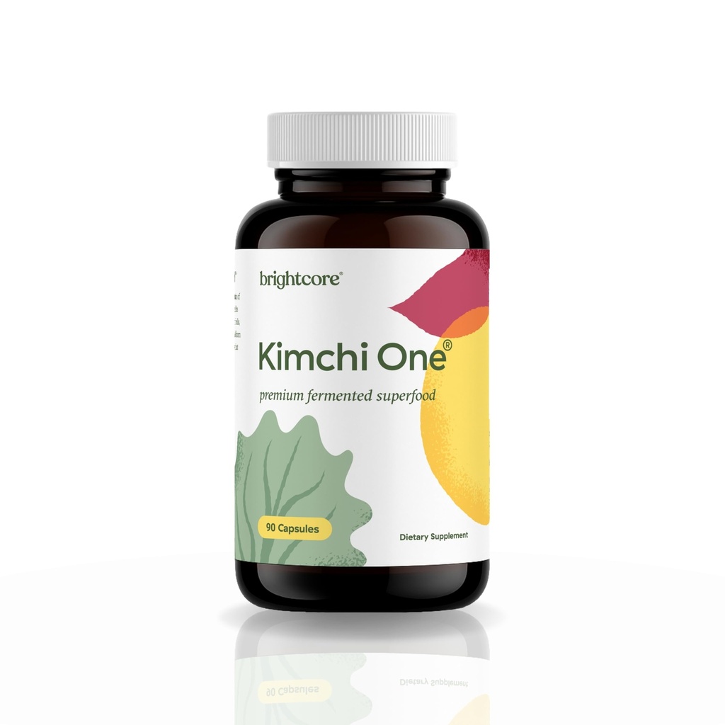 Voeding - Kimchi One, Kimchi Poeder Capsules, Probiotica, Enzymen, & Antioxidant Supplement, Premium Gut Health Superfood voor algehele welzijn, Glutenvrije, 90 Vegan Capsules