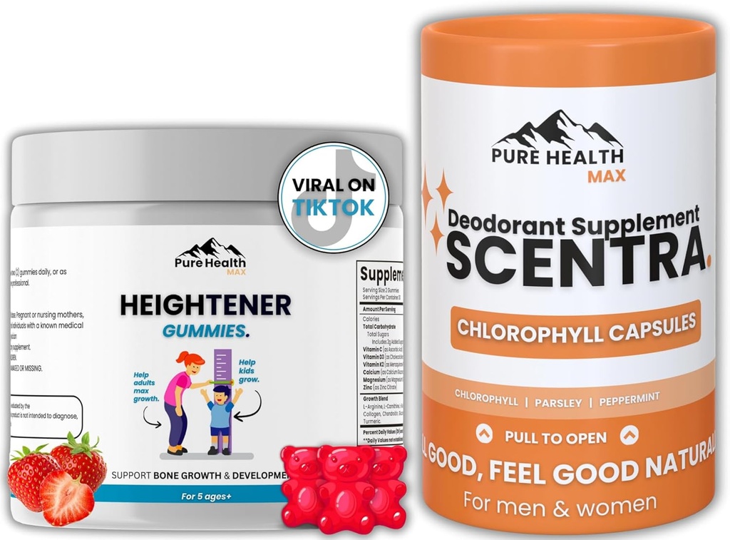 Heightener Gummies + Scentra Deodoriseren Capsules