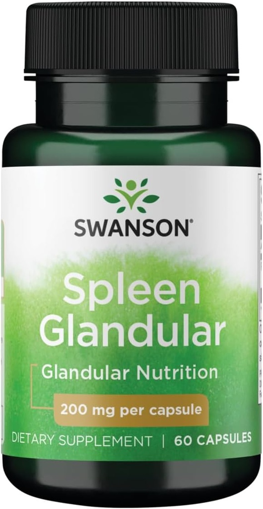 Swanson Raw Spleen Glandular 200 Milligram 60 Capsules