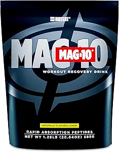 Biotest MAG-10 Post-workout - 2X Muscle Gains, 15 Servings - 20g Di/Tri-Peptides, 7g HBCD, 3.5g Isomaltulose - Citroen