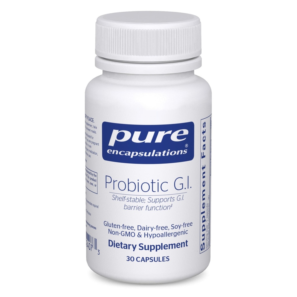 Pure Encapsulations Probiotic G.I. - Shelf Stable Probiotic for Intestinal Health & Gastrointestinale Ondersteuning - met Lactobacillus & Bifidobacterium - 30 capsules