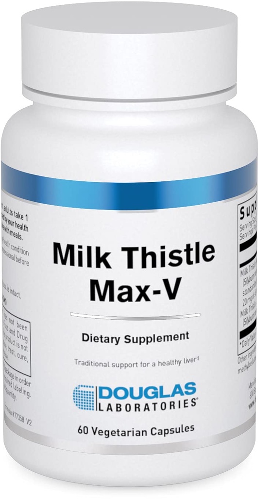 Douglas Laboratoria Melkdistel Max-V Gestandaardiseerde Kruidenextract voor leverondersteuning 60 capsules