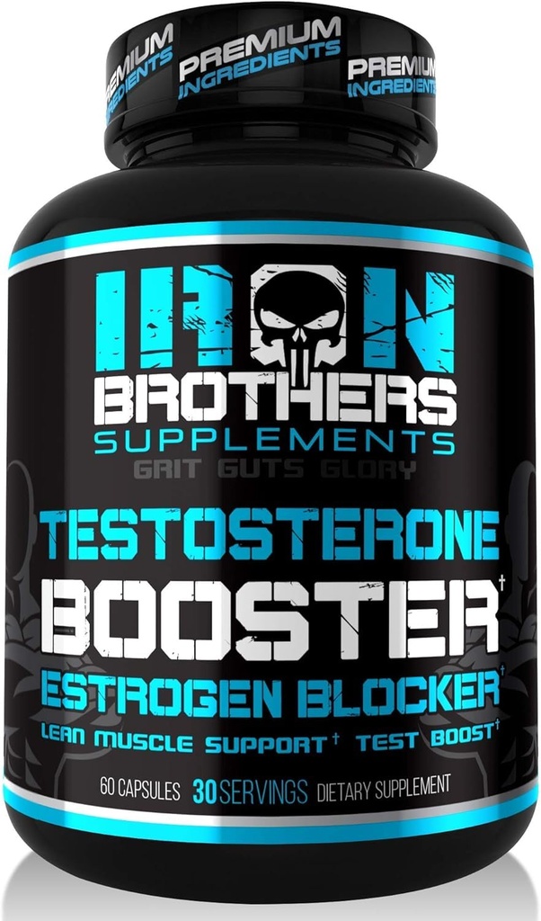 Testosteron Booster voor mannen met estrogeenblokker - Natuurlijke anti-estrogeensupplement om Libido en sterkte te verhogen - Boost Spiergroei & gewichtsverlies - Indole 3 Carbinol & Tribulus -60 capsules