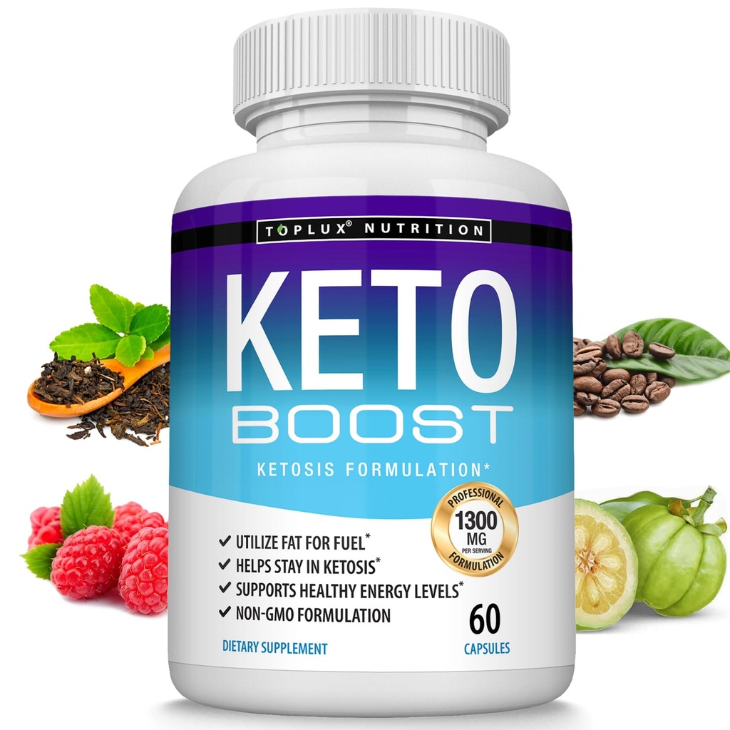 Keto Boost Diet Pillen Ketosis Supplement - Natuurlijke Exogene Keto Formule Ondersteuning Energie & Focus, geavanceerde Ketonen voor Ketogene Diet, Keto Diet Pillen, voor Mannen Vrouwen
