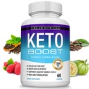 Keto Boost Diet Pillen Ketosis Supplement - Natuurlijke Exogene Keto Formule Ondersteuning Energie & Focus, geavanceerde Ketonen voor Ketogene Diet, Keto Diet Pillen, voor Mannen Vrouwen