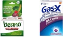 Beano Ultra 800 Tellen en Gas-X Maximale sterkte 250mg Simethicone 30 Tel Gas Relief