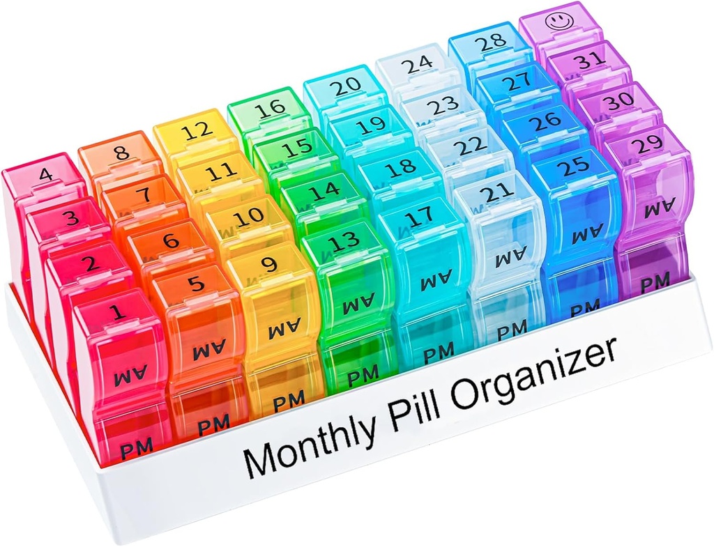 Maandelijkse pil Organizer 2 keer per dag, een maand pil Box AM PM, 30 dagen pil geval kleine afdelingen om vitamine en reisgeneeskunde Organisator, 31 dagen pil Organisator, 4 weken pil gevallen