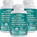 32-in-1 Lever Reinigen Detox en Reparatie met melkdistel, Silymarin, Artichoke Extract, Beetwortelpoeder - Gallblad Supplement met Actieve Lever Gezondheid Formule - 1426mg (90ct, Pack of 3)