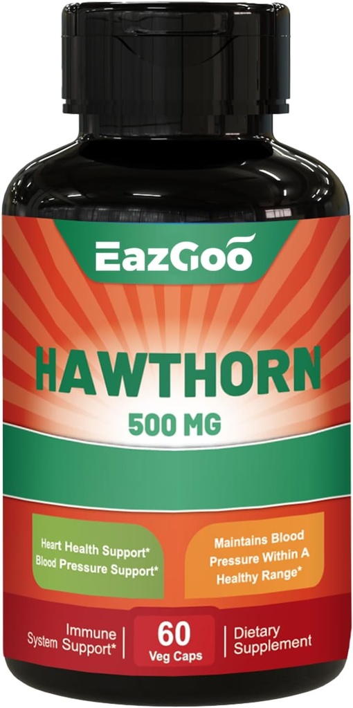Hawthorn Berry Capsules-Antioxidant, Circulatie Support-Hawthorne Supplement- 60 Capsules Vegan, Non-GMO