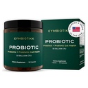 CYMBIOTIKA Probiotic + Prebiotic, 60 Miljard CFU - 19 Strains, Gut Health Supplement for Women & Men, Immune Support, Digestive Health, & Gut Balance, 90 Capsules, 1 maand levering, Made in USA