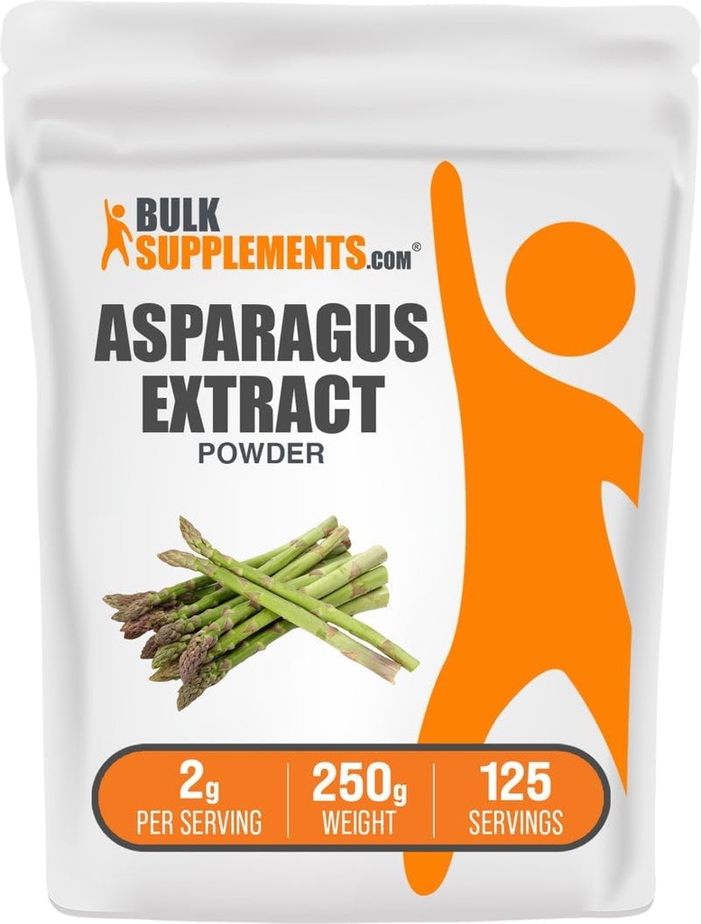 BulkSupplements.com Asperges Extract Poeder - Kruidensupplement, Shatavari Poeder - Glutenvrij, 2g per portie, 250g (8.8 oz) (verpakking van 1)