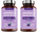 Vitamine Bounty Vlierbessen Immune Ondersteuning - met Zink, Vitamine C & Echinacea, Geavanceerde 5-in-1 Blend, Krachtige Antioxidant, Ondersteunt Gehele Lichaamsbalans, Niet-GMO - 60 Capsules, 2 Pack