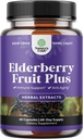 Black Elderberry Capsules Antioxidant Supplement - Elderberry Immune Support Skin Supplement with Skin Vitamins and Sambucus Extract - Immune System Support