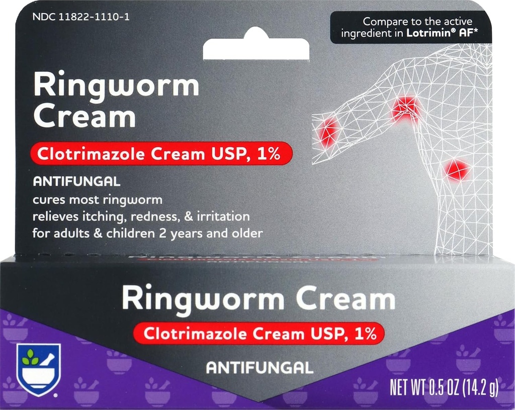 Rite Aid Antischimmel Ringworm Clotrimazool Cream, 0,5 oz (15 g) 