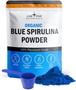 Lone Star Botanicals Organic Blue Spirulina Powder - 100% Pure Blue-Green Algen, No Fishy Smell, Vegan Superfood for Smoothies & Drinks, Non GMO, Glutenvrije, Veganistisch