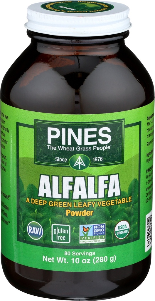 Pines Biologische Alfalfa Poeder, 10 Ounce