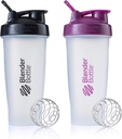 BlenderBattle Classic Shaker Bottle Perfect voor eiwitshakes en pre-workout, 28-Ounce (2 Pack), Kleuren mei Vary