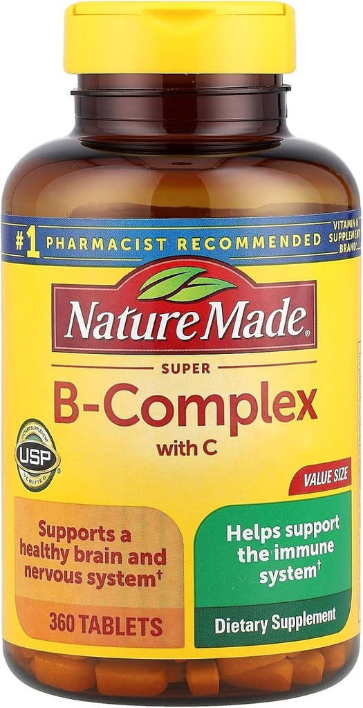 Nature Made Super B Complex Tablets, Value Size, 360 Tellen