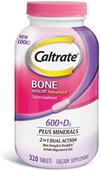 Caltrate 600mg + D3 met mineralen, 320 Tellen