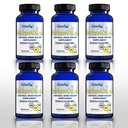 Plus - Biologische plantaardige basisbron van calciumsupplement met vitamine D3, k2, Magnesium Glycinaat en Mangaan (720 Aantal) Verpakking van 6