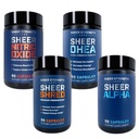 Pure Ultimate Stack - DHEA-supplement voor mannen DHEA 100 mg & Nitric Oxid Supplement & Sheer Shred & Sheer Alpha