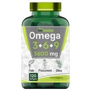 tnvitamins Triple Omega 3◆ 6◆ 9: 3600mg x 120 Softgels | Omega Essential Fatty Acids from Fish Oil (EPA & DHA), Flaxseed (ALA & LA), & Olive Oil (OA) | Supplement for Women & Men | Non-GMO