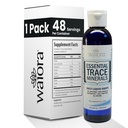 Waiora Essential Trace Minerals Help Verloren/Verloren Mineral te herstellen 60+ Ionische Trace Mineralen Ondersteuningslichamen Vitale functies, pH-balans 