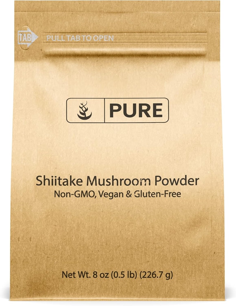 PURE ORIGINEEL INGREDIËNTEN Shiitake Mushroom (8oz) Black Forest Mushroom, Kruidenextract, Traditionele Supplement.