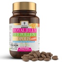 Bijen en u Kauwbare Royal Jelly tabletten met Propolis Extract, Bijenpollen, Vitaminen en Mineralen, Dagelijks Immune en Energie Ondersteuning, Glutenvrij, voor kinderen en volwassenen, 60 Tellen