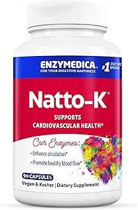 Enzymedica, Natto-K, Enzyme Support, 90 capsules
