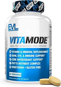 EVL Geavanceerde Dagelijkse Multivitamine - Mannen Multivitamine met Essentiële Mineralen Phytonutrient Complex en VitaMode Actieve Heren Vitaminen voor Energie met Lycopeen voor Spierbeen en Immuun Ondersteuning