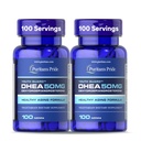 Puritan's Pride Youth Guard DHEA for Women and Men 50mg, Dietary Supplement for Healthy Aging, 3 Month Supply, 100 Tablets, 2 Pack