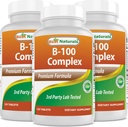 Best Naturals B 100 Complex 120 Tablets (B Complex Vitaminen) (120 Tellen (Pack of 3))