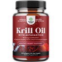 Krill Omega 3 Visolie Softgels - Geconcentreerde Krill EPA & DHA Fish Oil Omega 3 Supplement voor vrouwen en mannen voor Immune Support, gezonde hersenen en gezondheid van het hart - Burpless Fatty Acids Supplement - 30 Tellen
