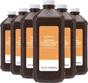   Basics Hydrogen Peroxide Topical Solution USP, Unflavored, 32 Fl Oz, Pack of 6