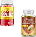Ubichinol CoQ10 600 MG 60 Softgels Bundel met CoQ10 Gummies 400 MG 60 Tel.