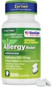 GenCare - Cetirizine HCL 10 mg (200 caplets) - 24 uur Allergie Relief Pillen - Non Drowsy Generic OTC Allergie Medicatie - Antihistamine Medicine for Sneezing, Runny Nose & Itchy Eyes - Generieke Zyrtec