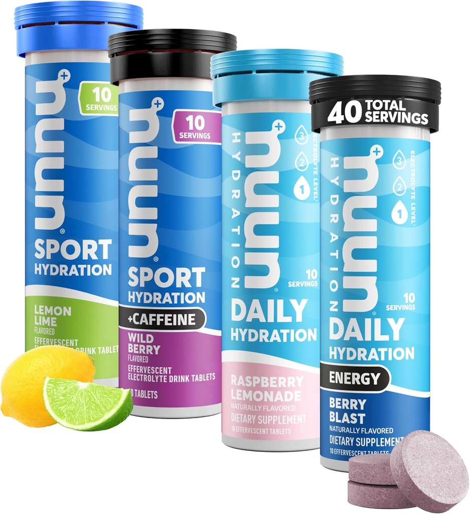 Nuun Hydration Electrolyte Tablets - Oplosbaar in water, Complete Pack 