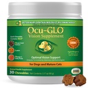 Ocu-GLO Cat & Hond Senior Supplement voor oogondersteuning - Kauwbare Vision Vitaminen Supplementen voor grote en kleine Huisdieren Zorg met Luteïne, Omega-3 vetzuren, druivenzaadextract en antioxidanten