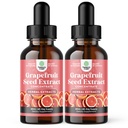 GSE Grapefruitzaadextract Liquid - One Drop Daily - Super Concentrated Grape Seed Extract Liquid Drops Rijk aan Bioflavonoïden & Polyfenolen voor Gut Health & Immune Support - 2 Pack Bundle - 120 dagen