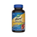 De natuur leeft! Mannen. 50+ Complete Multivitamine, Ondersteunt Multiple Body Systems*, Ondersteunt Cellulaire Energie*, Hoge Potentie B-Vitaminen, Gluten-Vrij, 130 Tablets (Verpakking mei Vary)