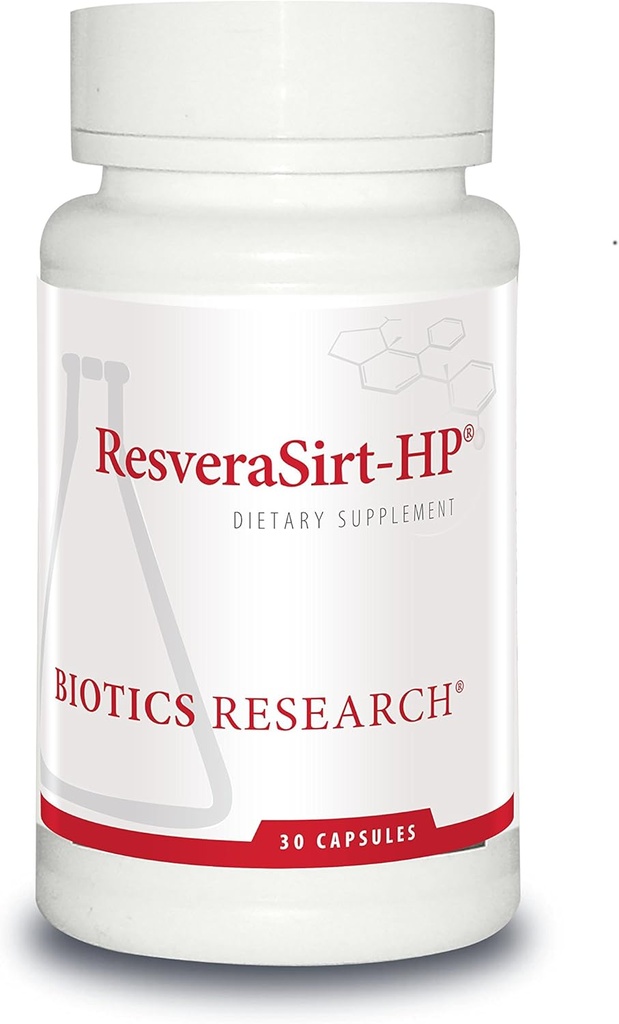 Biotics Research ResveraSirt HP samengesteld door Dr. Mark Houston, Trans Resveratrol, Quercetin, verhogen Sirtuin activiteit, cardiovasculaire ondersteuning, hartkracht, vasculaire ondersteuning, 30 capsules